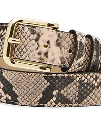 Steve Madden Snake Printed Polyurethane Fashion Belt