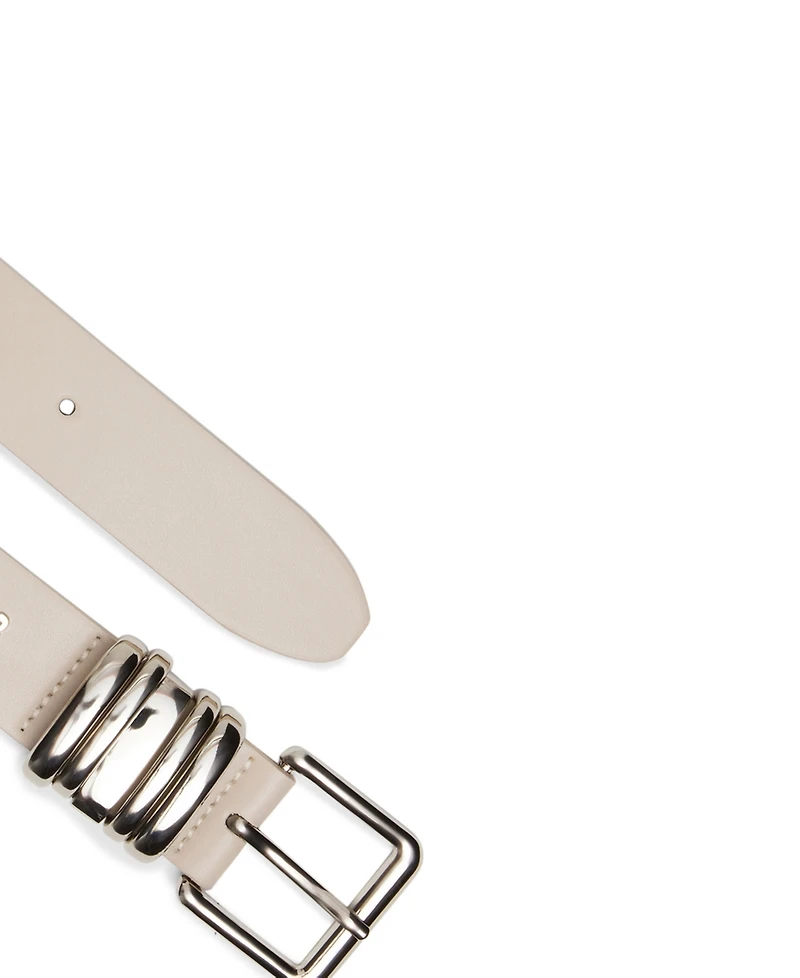 Steve Madden Polyurethane Multi Keeper Belt