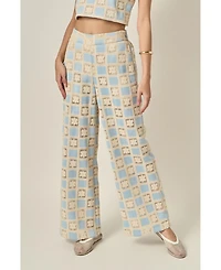 English Factory Women's Crochet Long Pants