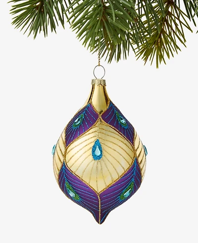 Holiday Lane Peacock Drop Ornament, Macy's Exclusive