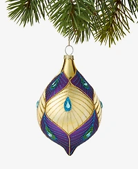 Holiday Lane Peacock Drop Ornament, Macy's Exclusive