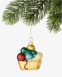 Holiday Lane Eclectic Charms Yarn Basket Ornament, Macy's Exclusive