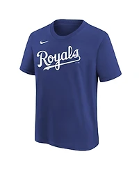 Nike Big Boys and Girls Bobby Witt Jr. Royal Kansas City Royals Name Number T-Shirt