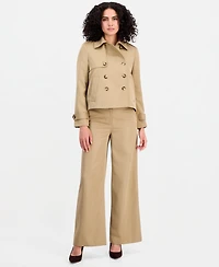 Tahari Asl Women's Cropped Trench Coat