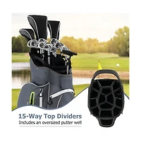 Hongge Lightweight Golf Cart Bag with Way Top Dividers