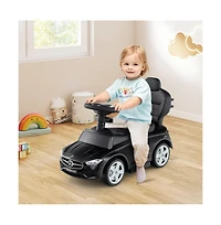 Hongge 3 1 Mercedes Benz Licensed Push Ride On Car with Canopy Steering Wheel and Storage for Toddlers