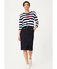 Olsen Women's Dark Denim Skirt