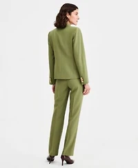 Tahari Asl Double Breasted Blazer Flare Pants