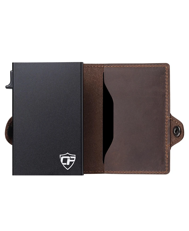 Conceal Plus Men's Wallet for Men, Pop Up Credit Card Holder - Rfid Blocking, Slim Minimalist Case Lifetime Warranty
