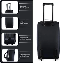 Izod Carol Lightweight Soft Shell Rolling Duffel Bag Luggage Set - 20" Carry-on