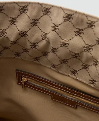 Mango Women's Logo-Print Bucket Bag