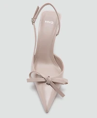 Mango Women's Pointed Toe And Bow High-Heeled Shoes