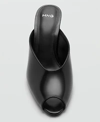 Mango Women's Combined Leather Wedge Shoes