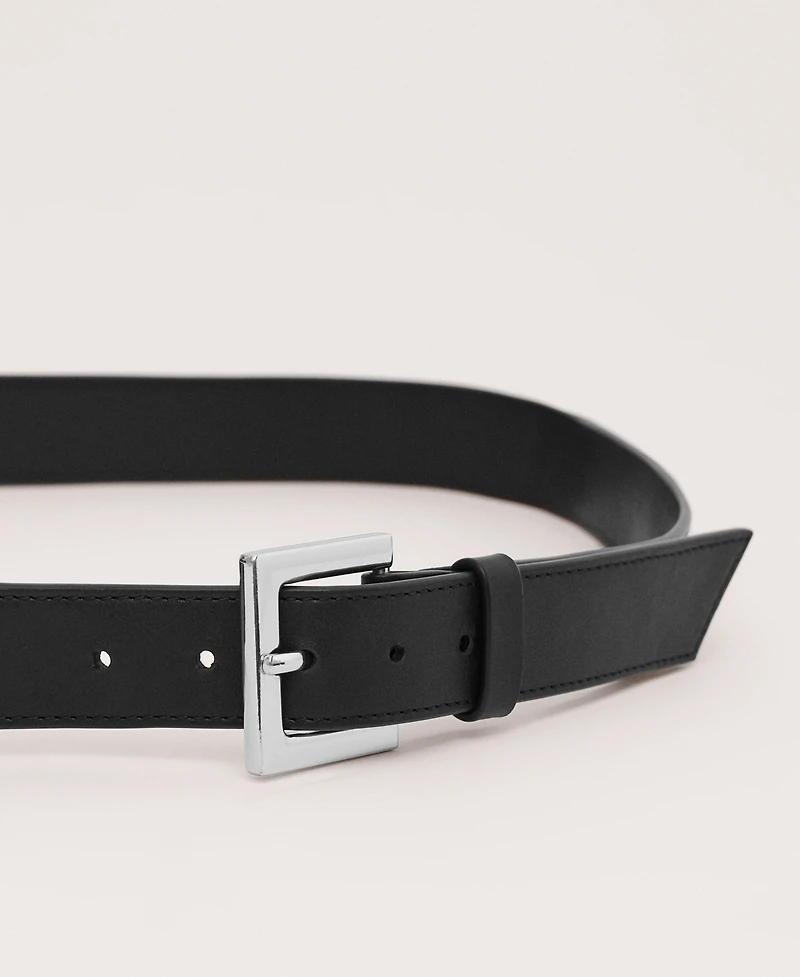 Mango Women's Leather Detachable Coin Purse Belt