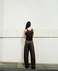 Mango Women's Belt Pleated Pants