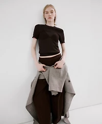 Mango Women's Short-Sleeved Knitted Sweater