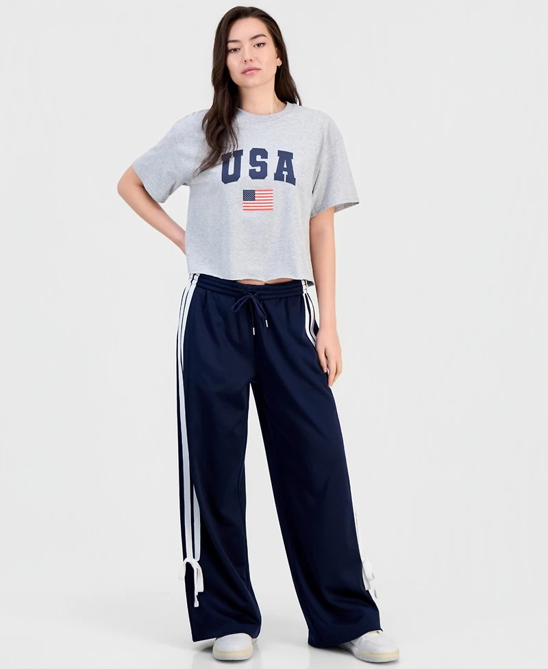 Love Tribe Juniors' Usa 76 Cotton Short-Sleeve T-Shirt