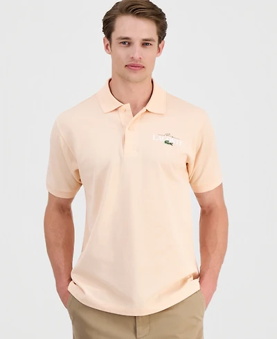 Lacoste Men's Classic-Fit Printed Polo Shirt