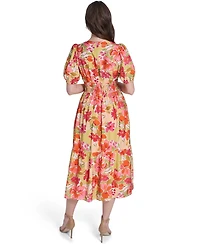 Vince Camuto Women's V-Neck Tiered Midi Dress