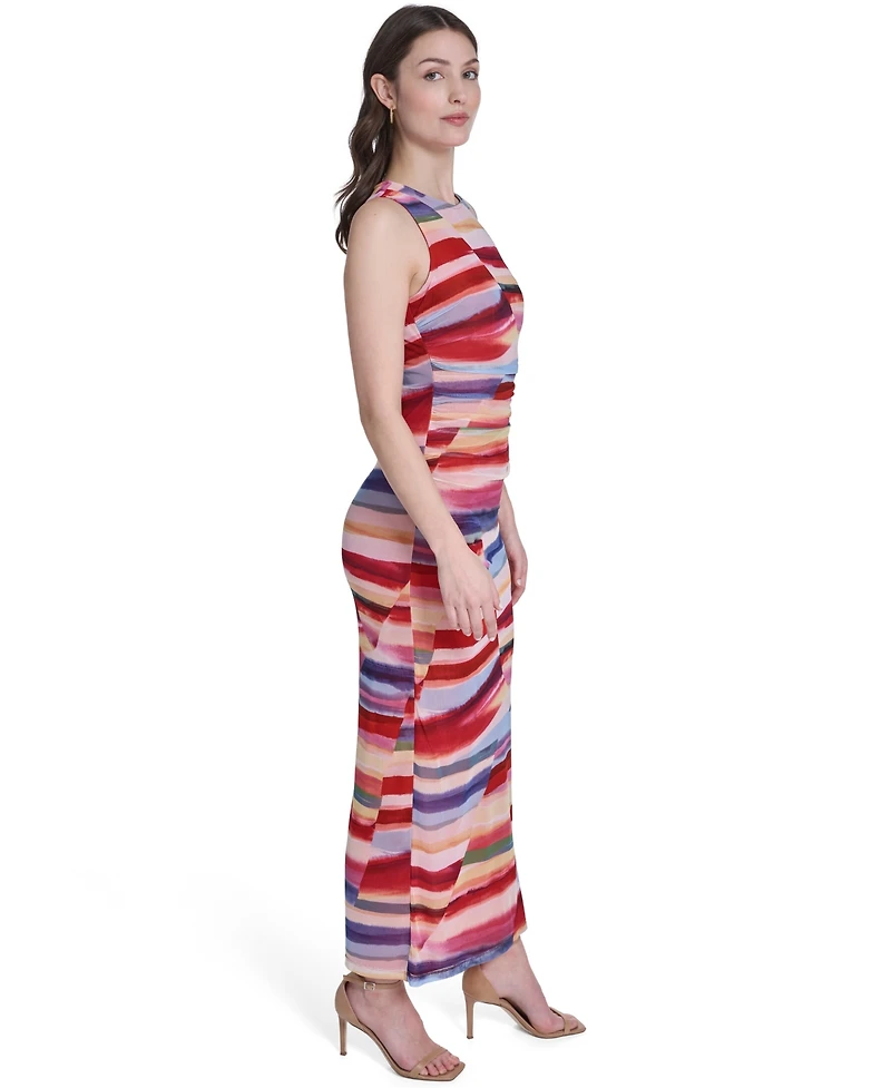 Vince Camuto Women's Sleeveless Boat Neck Maxi Dress
