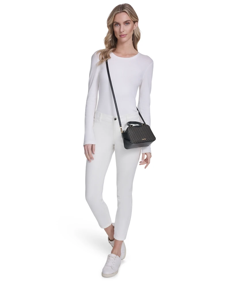 Calvin Klein Akari Signature Medium Crossbody Bag