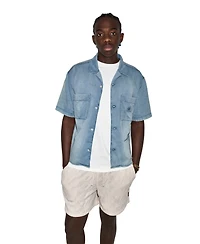 Converse Men's Short-Sleeve Regular-Fit Collared Shirt