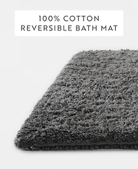 ienjoy Home Reversible Cotton Bath Mat, 34" x 21"