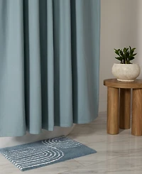 ienjoy Home Cotton Blend Waffle Shower Curtain, 72" x