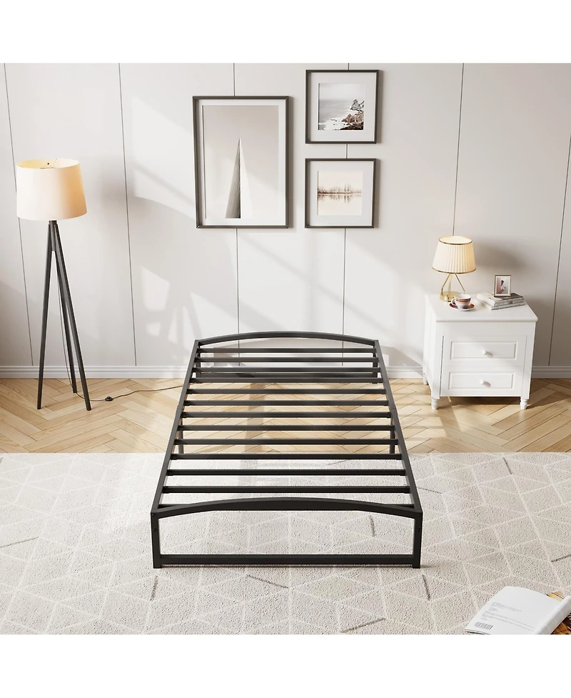gaomon Twin 10in Metal Platform Bed Frame Low Profile Noise Free Non Slip