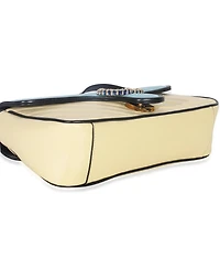 Pre-Owned Gucci Blue Yellow Calfskin Matelasse Diagonal Torchon Small Gg Marmont Bag