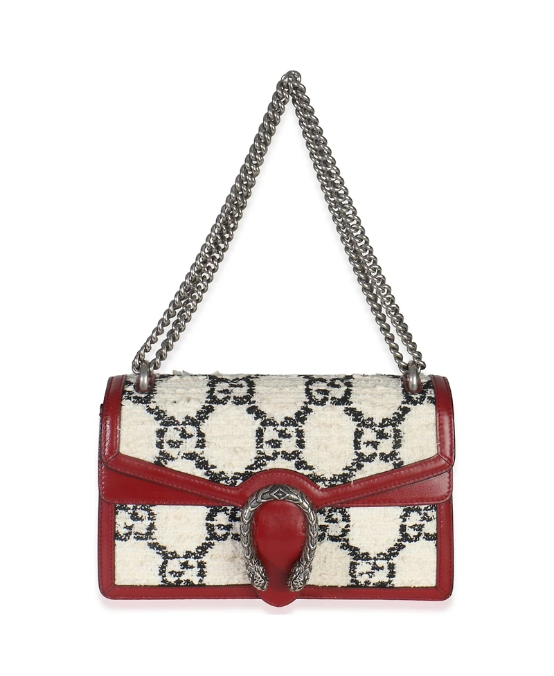 Pre-Owned Gucci Multicolor Gg Tweed Monogram Small Dionysus Bag