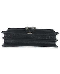 Pre-Owned Gucci Black Gg Embossed Velvet Small Dionysus Chain Bag