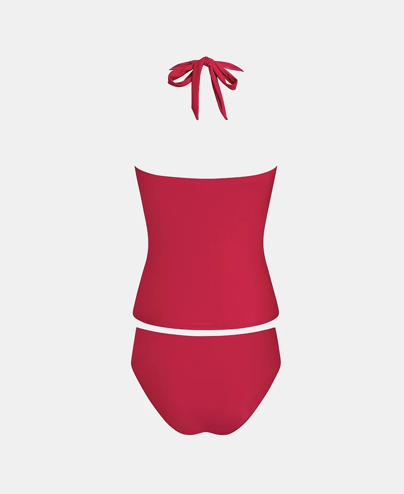 Cupshe Women's V-Neck Adjustable Straps Tankini Set