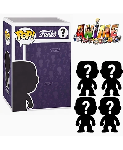 Funko Set of 4 Surprise Mystery Anime Pop! Randomly Selected