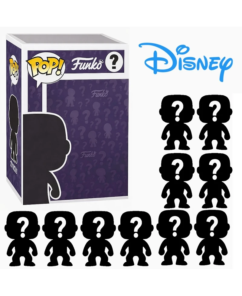 Funko Pack of 10 Surprise Mystery Disney Pop! Randomly Selected