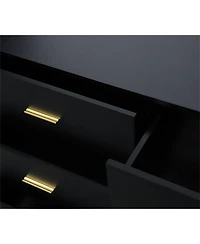 Clihome 6 Drawer Wood Modern Chest of Drawers with Ample Storage