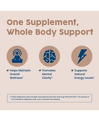 NativePath Mushroom Complex - Lions Mane, Turkey Tail, Cordyceps and Reishi - Immune Support and Brain Health - Usda 60 Caps