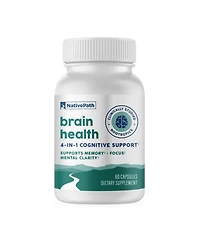 NativePath Brain Health - Brain Health Support Supplement with Bacopa, Alpha Gpc, Ginkgo Biloba and Coffee Fruit Extract - 60 Capsules