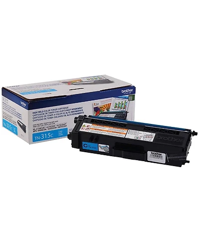 Brother TN315 High Yield Cyan Toner Cartridge, Upto 3500 Page Yields