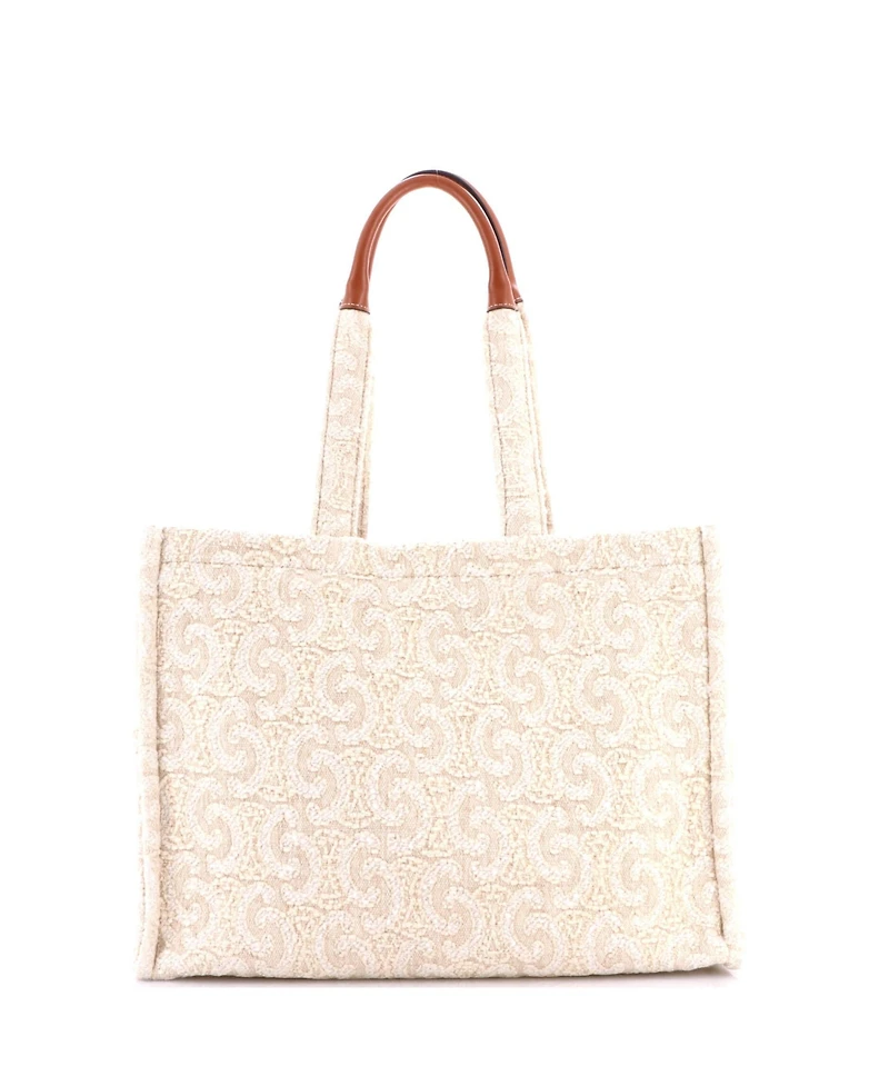 Pre-Owned Celine Large Cabas Thais Tote Triomphe Wool