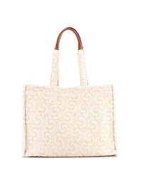 Pre-Owned Celine Large Cabas Thais Tote Triomphe Wool