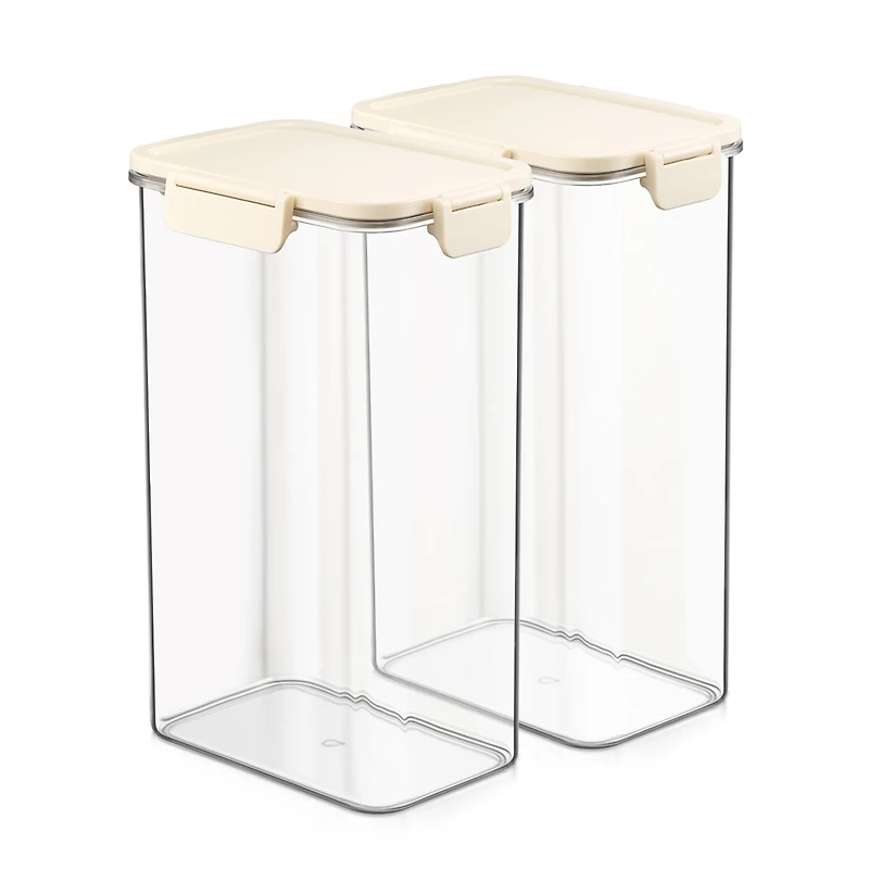 Sorbus Pack 3000ml/105.82oz Clear Stackable Airtight Food Storage Containers for Pantry, Rice, Pasta