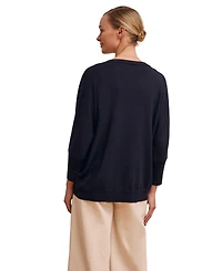 Celtic & Co. Women's Slouchy V-Neck Pure Wool Jumper