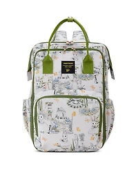 Sunveno Wide Open Frame Diaper Bag Backpack with Insulated Bottle Pockets