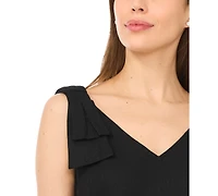 CeCe Women's V-Neck Bow-Strap Tank Top