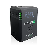 Core Swx Gpm-X2S Mini Dual Travel Battery Charger, V-Mount with Core Swx Nano-V98X V-mt Smart Batt Pk