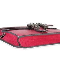 Pre-Owned Gucci Pink Dollar Calfskin Crystal Super Mini Dionysus Flap