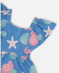 Deux par Deux Little Girls Crinkle Jersey Dress