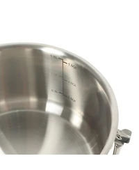 Oster Silverbolt 6 Piece Stackable Space-Saving Dutch Oven Sauce Pan Cookware Set