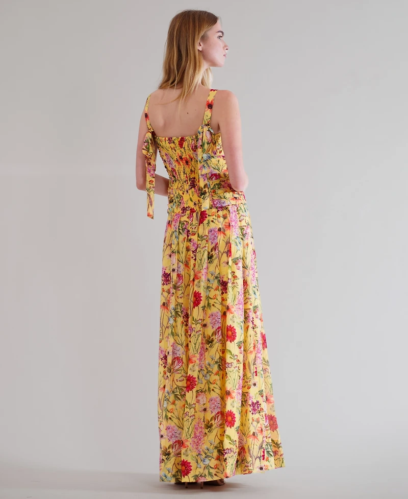 julia jordan Women's Square Neck Maxi Dress